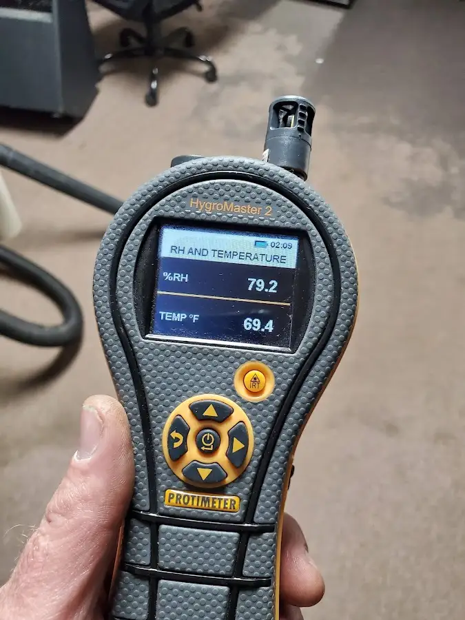 Moisture meter humidity assessment for Fire & Smoke Damage Restoration in Apex
